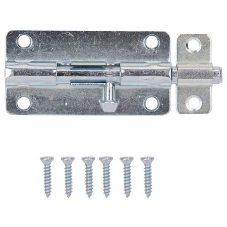 PROSOURCE Barrel Bolt Lockable 4In Zinc BH-103-PS